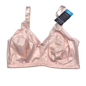 Bali Women’s 38DD Double Support Wireless Full-Figure Bra 3820 Pink NWT